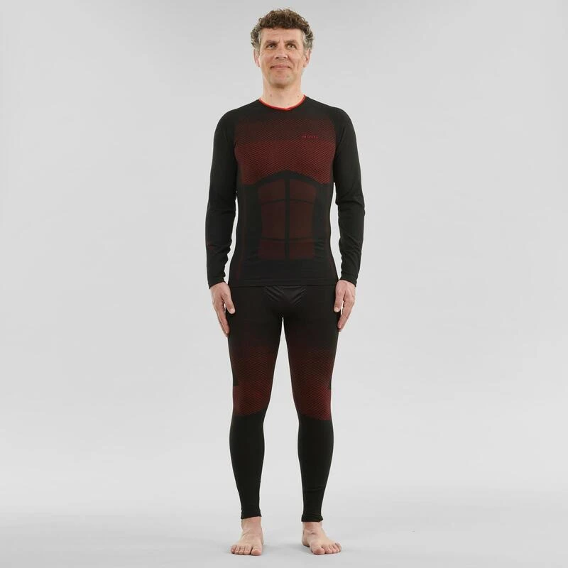 SOUS-VÊTEMENT DE SKI DE FOND THERMIQUE 900 HOMME - NOIR ROUGE 3 SOUS-VÊTEMENT DE SKI DE FOND THERMIQUE 900 HOMME - NOIR ROUGE – Image 3