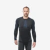 WEDZE Sous-vêtement De Ski Homme Seamless BL 980 Haut - Bleu / Gris