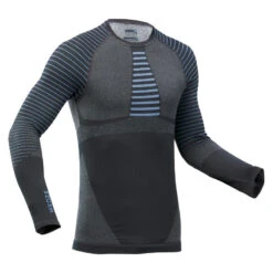 WEDZE Sous-vêtement De Ski Homme Seamless BL 980 Haut - Bleu / Gris -Sport Vêtements Magasin sous vetement de ski homme seamless bl 980 haut bleu gris 3
