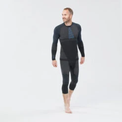 WEDZE Sous-vêtement De Ski Homme Seamless BL 980 Haut - Bleu / Gris -Sport Vêtements Magasin sous vetement de ski homme seamless bl 980 haut bleu gris 4