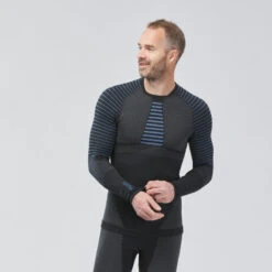 WEDZE Sous-vêtement De Ski Homme Seamless BL 980 Haut - Bleu / Gris -Sport Vêtements Magasin sous vetement de ski homme seamless bl 980 haut bleu gris 9