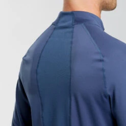 WEDZE Sous-vêtement Thermique De Ski Homme BL 500 1/2 Zip Haut - Bleu Denim -Sport Vêtements Magasin sous vetement thermique de ski homme bl 500 12 zip haut bleu denim 5