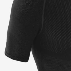 Kipsta SOUS-VETEMENT THERMIQUE HAUT MANCHES COURTES ADULTE NOIR KEEPDRY 500 -Sport Vêtements Magasin sous vetement thermique haut manches courtes adulte noir keepdry 500 5