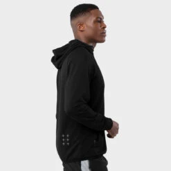 Sweat à Capuche Fitness Homme Black Square Noir -Sport Vêtements Magasin sweat a capuche fitness homme black square noir 2
