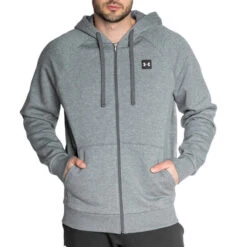 Sweat Zippé Gris Homme Under Armour Rival