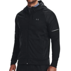 Sweat Zippé Noir Homme Under Armour 3781
