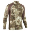T-SHIRT CHASSE MANCHES LONGUES SILENCIEUX RESPIRANT 500 CAMOUFLAGE TREEMETIC