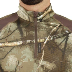 T-SHIRT CHASSE MANCHES LONGUES SILENCIEUX RESPIRANT 500 CAMOUFLAGE TREEMETIC -Sport Vêtements Magasin t shirt chasse manches longues silencieux respirant 500 camouflage treemetic 7
