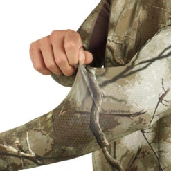 T-SHIRT CHASSE MANCHES LONGUES SILENCIEUX RESPIRANT 500 CAMOUFLAGE TREEMETIC -Sport Vêtements Magasin t shirt chasse manches longues silencieux respirant 500 camouflage treemetic 9