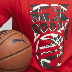 T-shirt De Basketball The Hooper PUMA For All Time Red -Sport Vêtements Magasin t shirt de basketball the hooper puma for all time red 4