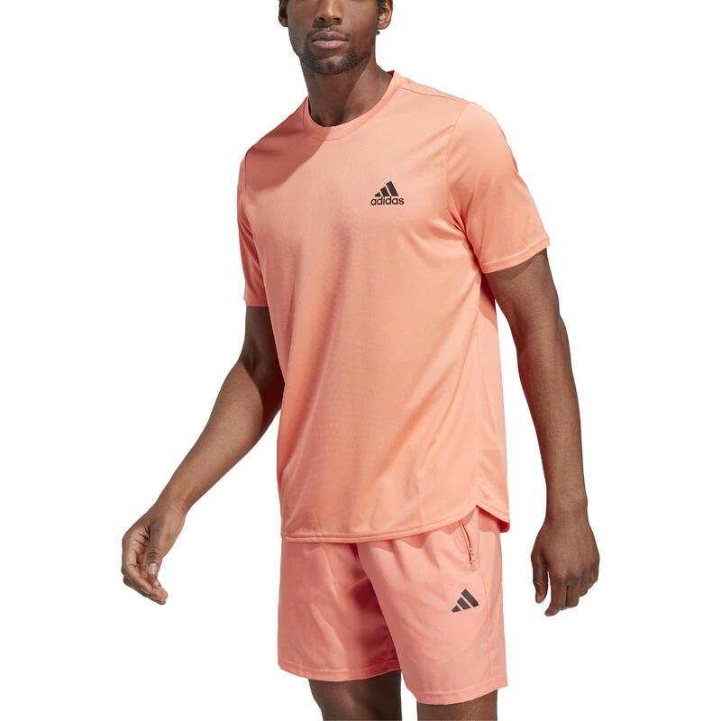 T-SHIRT DE FITNESS CARDIO ADIDAS HOMME CORAIL 2 T-SHIRT DE FITNESS CARDIO ADIDAS HOMME CORAIL – Image 2
