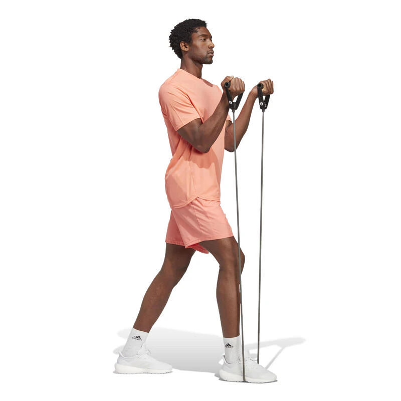 T-SHIRT DE FITNESS CARDIO ADIDAS HOMME CORAIL 4 T-SHIRT DE FITNESS CARDIO ADIDAS HOMME CORAIL – Image 4