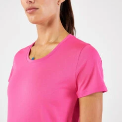Kalenji T-shirt De Running Respirant Femme - KIPRUN Run 100 Bleu Fuchsia -Sport Vêtements Magasin t shirt de running respirant femme kiprun run 100 bleu fuchsia 2