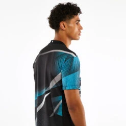 T-shirt De Tennis De Table TTP560 Homme Noir Bleu -Sport Vêtements Magasin t shirt de tennis de table ttp560 homme noir bleu 3