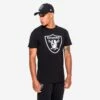 NEW ERA T-shirt Manches Courtes Homme/femme Baseball Las Vegas Raiders - Noir