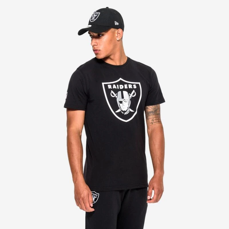 NEW ERA T-shirt Manches Courtes Homme/femme Baseball Las Vegas Raiders - Noir 1 NEW ERA T-shirt Manches Courtes Homme/femme Baseball Las Vegas Raiders - Noir