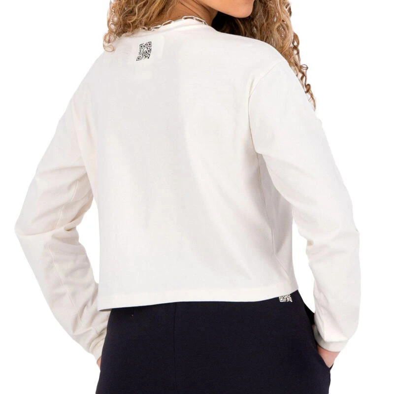 T-shirt Manches Longues écru Femme Champion 114748 2 T-shirt Manches Longues écru Femme Champion 114748 – Image 2