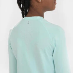 T-Shirt Manches Longues Respirant Enfant - KIPRUN SKINCARE VERT -Sport Vêtements Magasin t shirt manches longues respirant enfant kiprun skincare vert 2