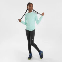 T-Shirt Manches Longues Respirant Enfant - KIPRUN SKINCARE VERT -Sport Vêtements Magasin t shirt manches longues respirant enfant kiprun skincare vert 5