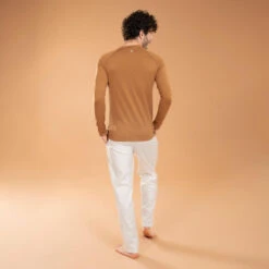 T-SHIRT SEAMLESS - SANS COUTURES MANCHES LONGUES HOMME CAMEL -Sport Vêtements Magasin t shirt seamless sans coutures manches longues homme camel 4