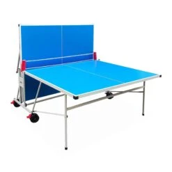 Table De Ping Pong OUTDOOR Bleue, Avec 2 Raquettes Et 3 Balles, Pour Utilisation -Sport Vêtements Magasin table de ping pong outdoor bleue avec 2 raquettes et 3 balles pour utilisation 2