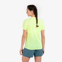 TEE SHIRT DE TRAIL RUNNING MANCHES COURTES GRAPH FEMME LIME -Sport Vêtements Magasin tee shirt de trail running manches courtes graph femme lime 3