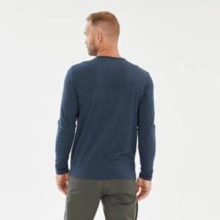 Quechua Tee-shirt NH100 ML Homme - Bleu Marine -Sport Vêtements Magasin tee shirt nh100 ml homme bleu marine 2