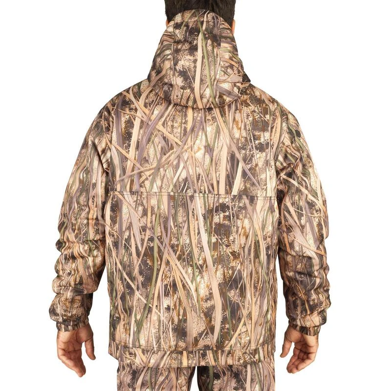 Veste Chasse Chaude Et Coupe-vent 100 Camouflage Marais 3 Veste Chasse Chaude Et Coupe-vent 100 Camouflage Marais – Image 3