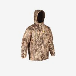 Veste Chasse Chaude Et Coupe-vent 100 Camouflage Marais