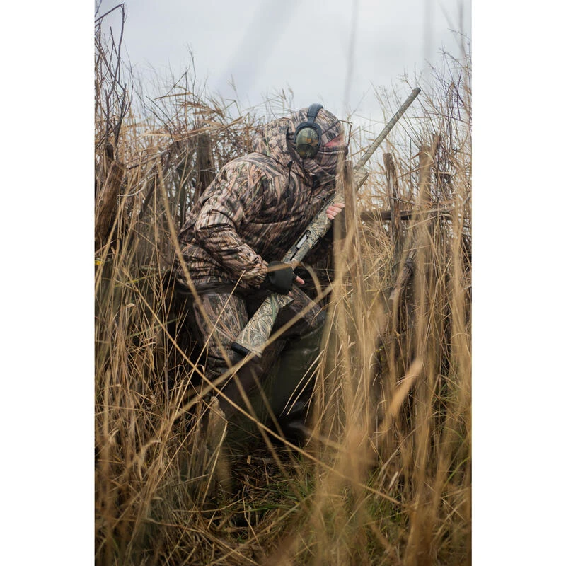 Veste Chasse Chaude Et Coupe-vent 100 Camouflage Marais 4 Veste Chasse Chaude Et Coupe-vent 100 Camouflage Marais – Image 4