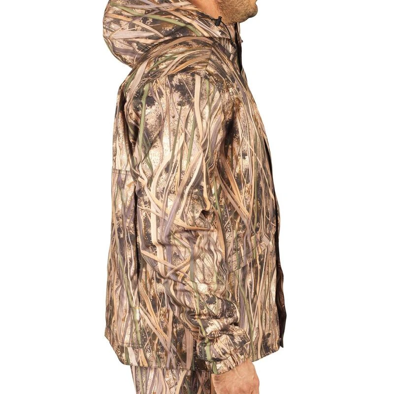 Veste Chasse Chaude Et Coupe-vent 100 Camouflage Marais 6 Veste Chasse Chaude Et Coupe-vent 100 Camouflage Marais – Image 6