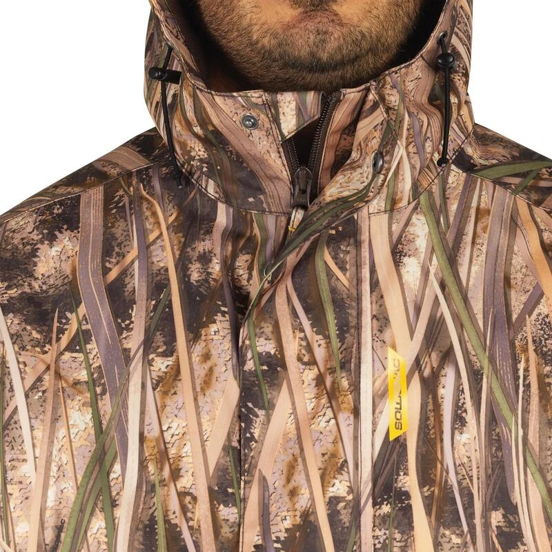 Veste Chasse Chaude Et Coupe-vent 100 Camouflage Marais 7 Veste Chasse Chaude Et Coupe-vent 100 Camouflage Marais – Image 7