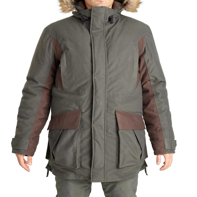 VESTE IMPERMEABLE CHAUDE -20°C VERTE 100 2 VESTE IMPERMEABLE CHAUDE -20°C VERTE 100 – Image 2