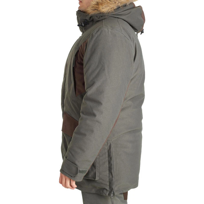 VESTE IMPERMEABLE CHAUDE -20°C VERTE 100 3 VESTE IMPERMEABLE CHAUDE -20°C VERTE 100 – Image 3